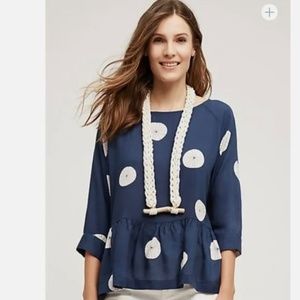 Anthropologie Peplum Top